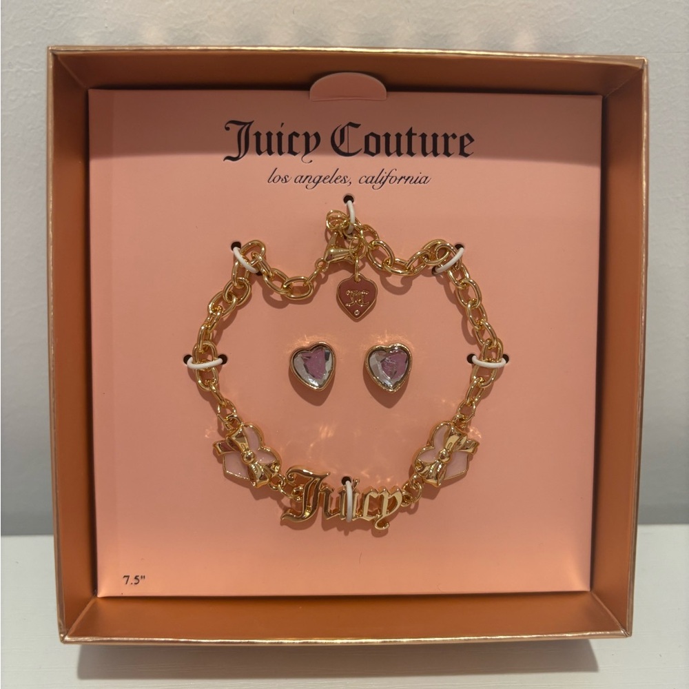 Juicy Couture Silver and Gold Jewelry Set